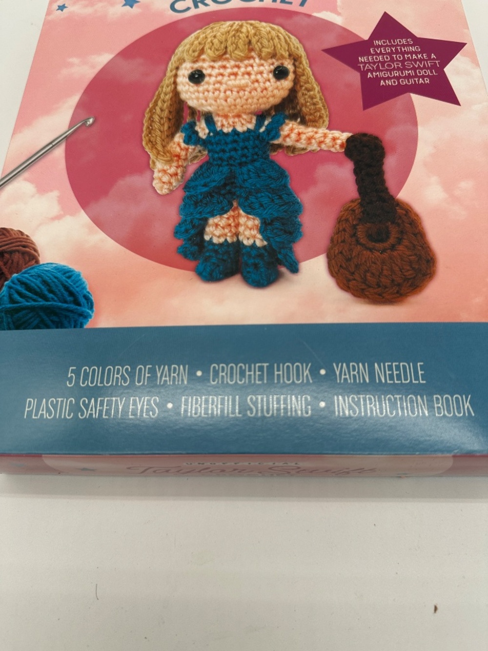 Unofficial Taylor Swift Crochet Amigurumi Doll & Guitar Kit - Picture 2 of 14